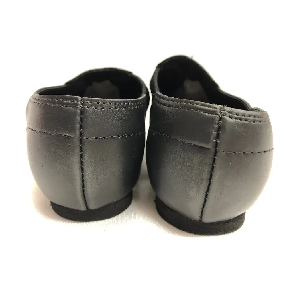 Pre-Owned Dance Jazz Shoes Stelle Child 12M Black Leather Slip On